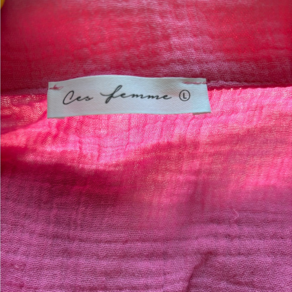 Ces Femme Pink Blouse